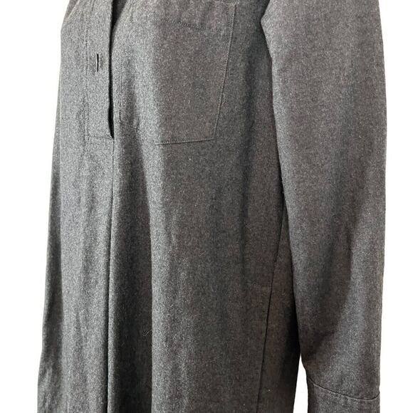 Madwell Womens Charcoal Gray Wool Blend Stretch Shirt Shift Dress sz Small S - Picture 9 of 16